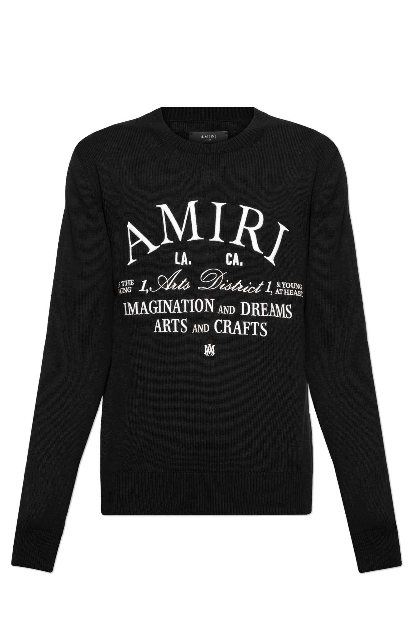 Amiri Cotton sweater with embroidered logo | Men's Clothing Amiri Cotton sweater with embroidered logo | Men's Clothing